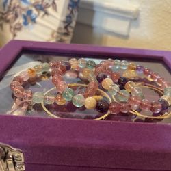 Natural fluorite Bracelet 