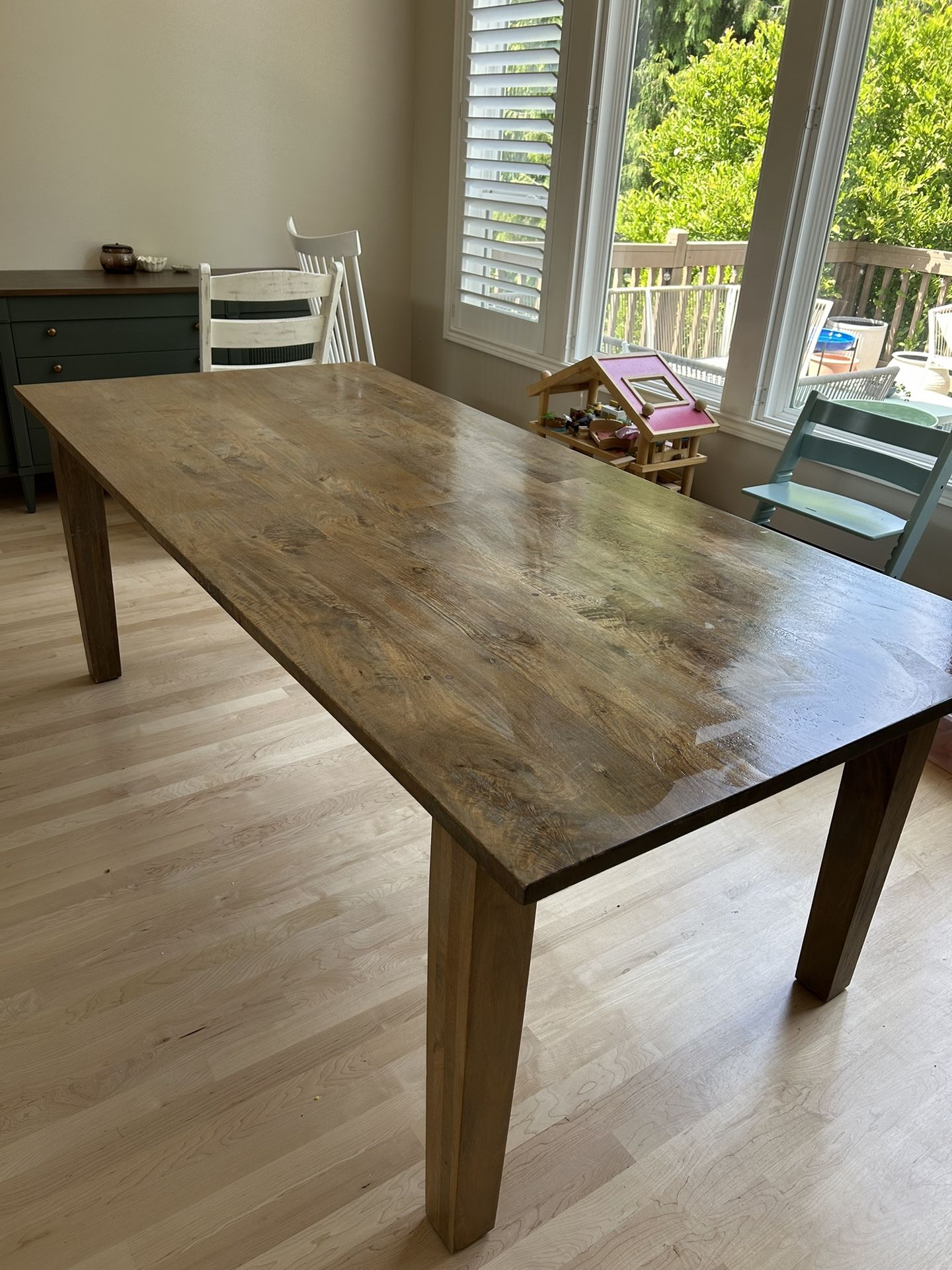 Crate & Barrel Basque 82” Dining Table