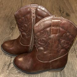 Cat And Jack Brown Boots Kids Size 7 