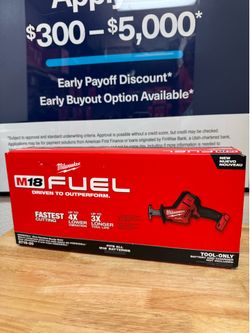 Milwaukee M18 Fuel Hackzall one Handed recip saw