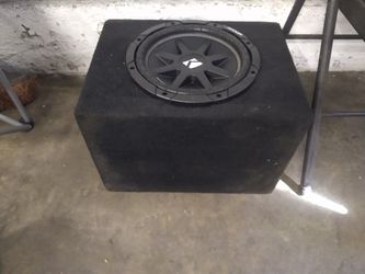 8" Kicker Speaker And Crunch Amp