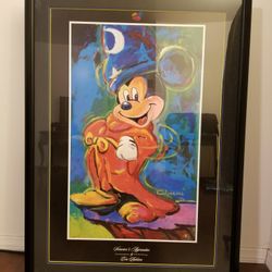 Disney Art Print By Eric Robison Mickey Sorcerer  42x30.5