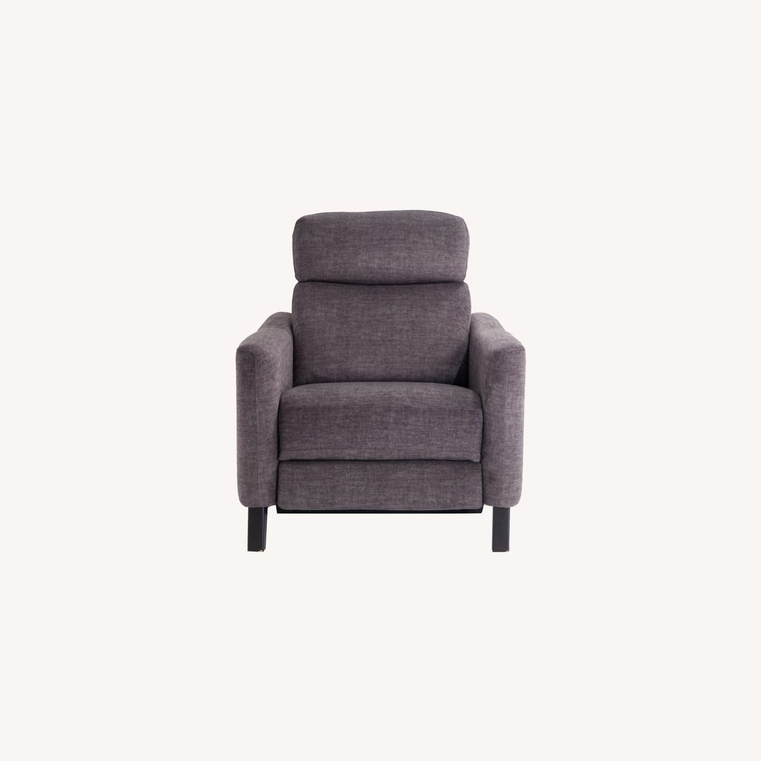 Set of two Bob's Furniture Fabric Power Recliners