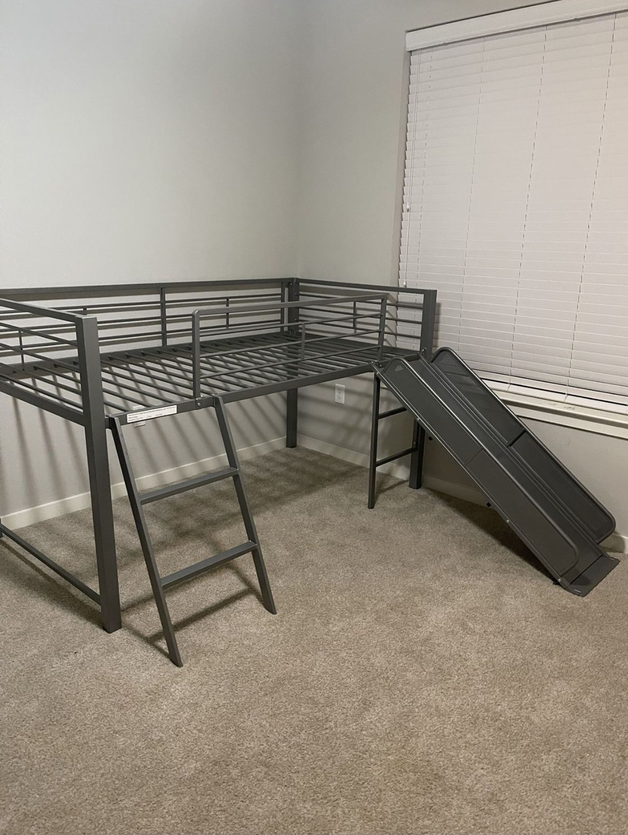 Twin, Kids Loft Bed With Slide 