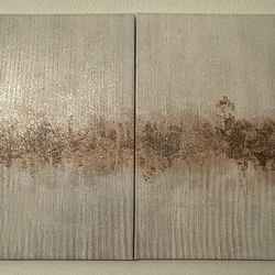 Set of 2 Canvas Paintings