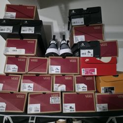 Reseller Lot: 100+ Pairs Men's Shoes (Vans, Converse, Nike, Boots) - Size 8.5-9.5