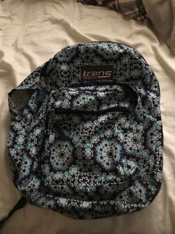 Jansport school backpack with laptop pouch.