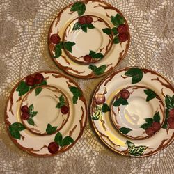 Franciscan Apple - set of 3 dinner and 3 bread plates