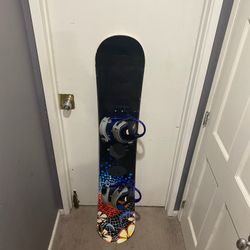 Snowboard with Bindings - size 150cm