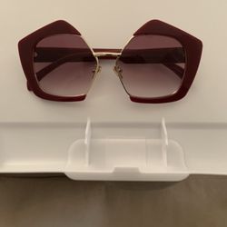 Dark Red Sunglasses