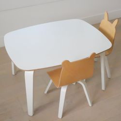 Designer Children's Table With Bear Chairs