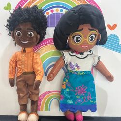 DISNEY ENCANTO MARIBEL & ANTONIO 14 INCH OLUSH DOLLS