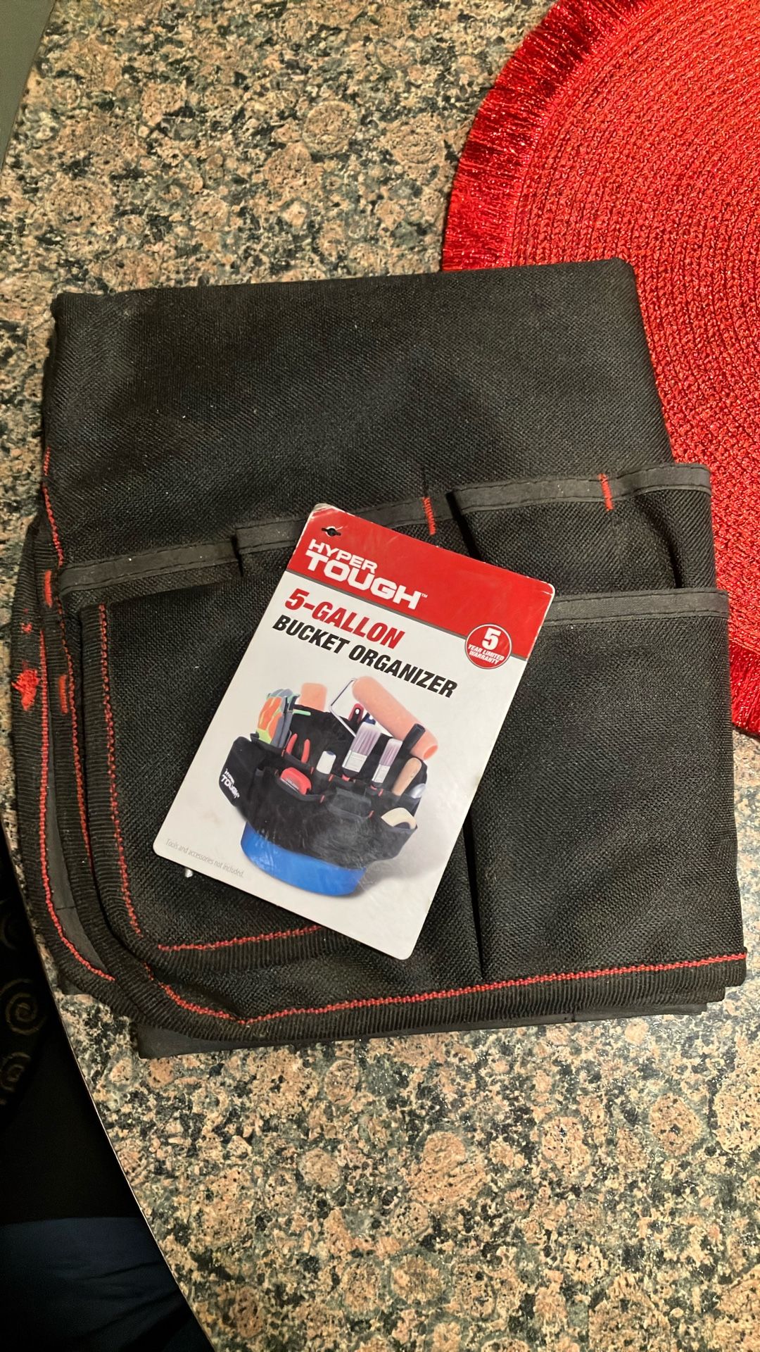 Hyper tough bucket organizer