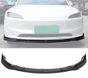 24-26 Tesla Model 3 3PCS Front Bumper Lip Spoiler Matte Black