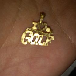 14k solid yellow gold diamond cut pendant 
