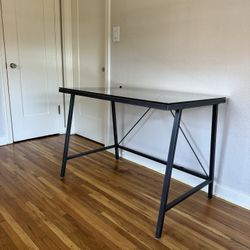 CB2 Glass Desk