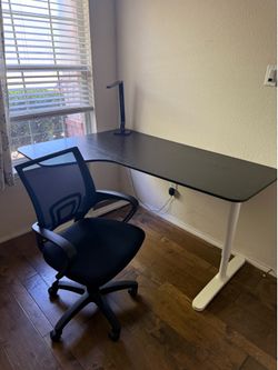 IKEA desk and chair