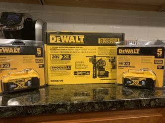 Brand new in the box DeWALT Tool DCH273B with 2 brand new DCB205 batteries. SDS Plus hammer drill