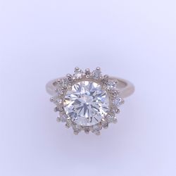 14k White Gold 3.03CT Diamond Engagement/Wedding Ring