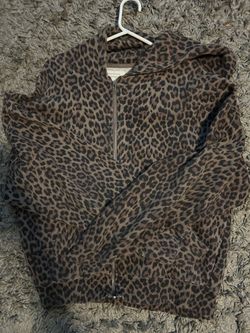 Cheetah/leopard print hoodie