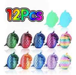 New 12 PCs 3D Dragon with egg