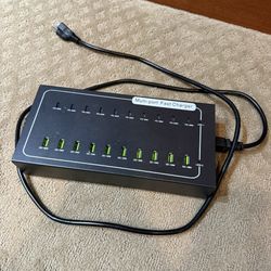 10 Port USB Charger Hub PD QC Fast Charging Station USB C A Multi Port 