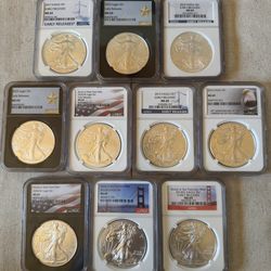 American silver Eagle graded NGC ms 69