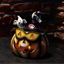 Halloween Decorations - Pumpkin Lights Decor - Outdoor Jack-o'-Lantern Decorative Clearance for Home Indoor Outdoor Halloween Thanksgiving Festival Ho