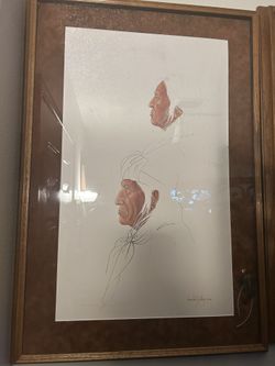 Two (2) Large Native Indian Picture (3’H X 2’W)