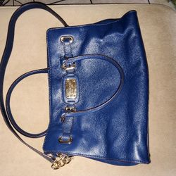 Michael Kors Hamilton Navy Satchel 