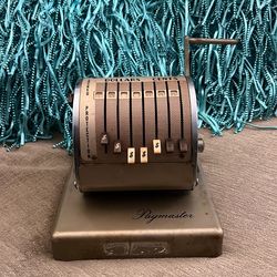 Vintage Paymaster X-900 Check Writer Machine | Mid-Century Office Decor | Industrial Retro Collectible