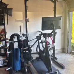 Half Rack And Workout Bike