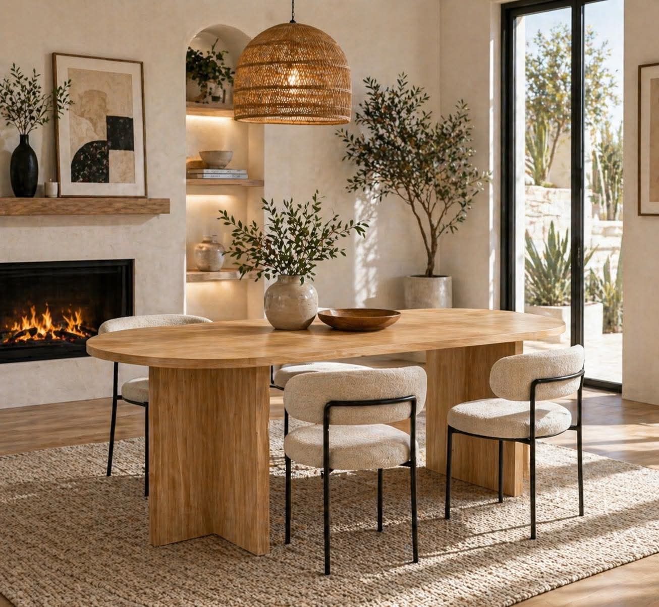 modern dining table — brand new, ✨ Sleek oval design (super aesthetic)