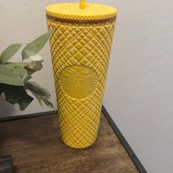 Starbucks Yellow Tumblr Cup