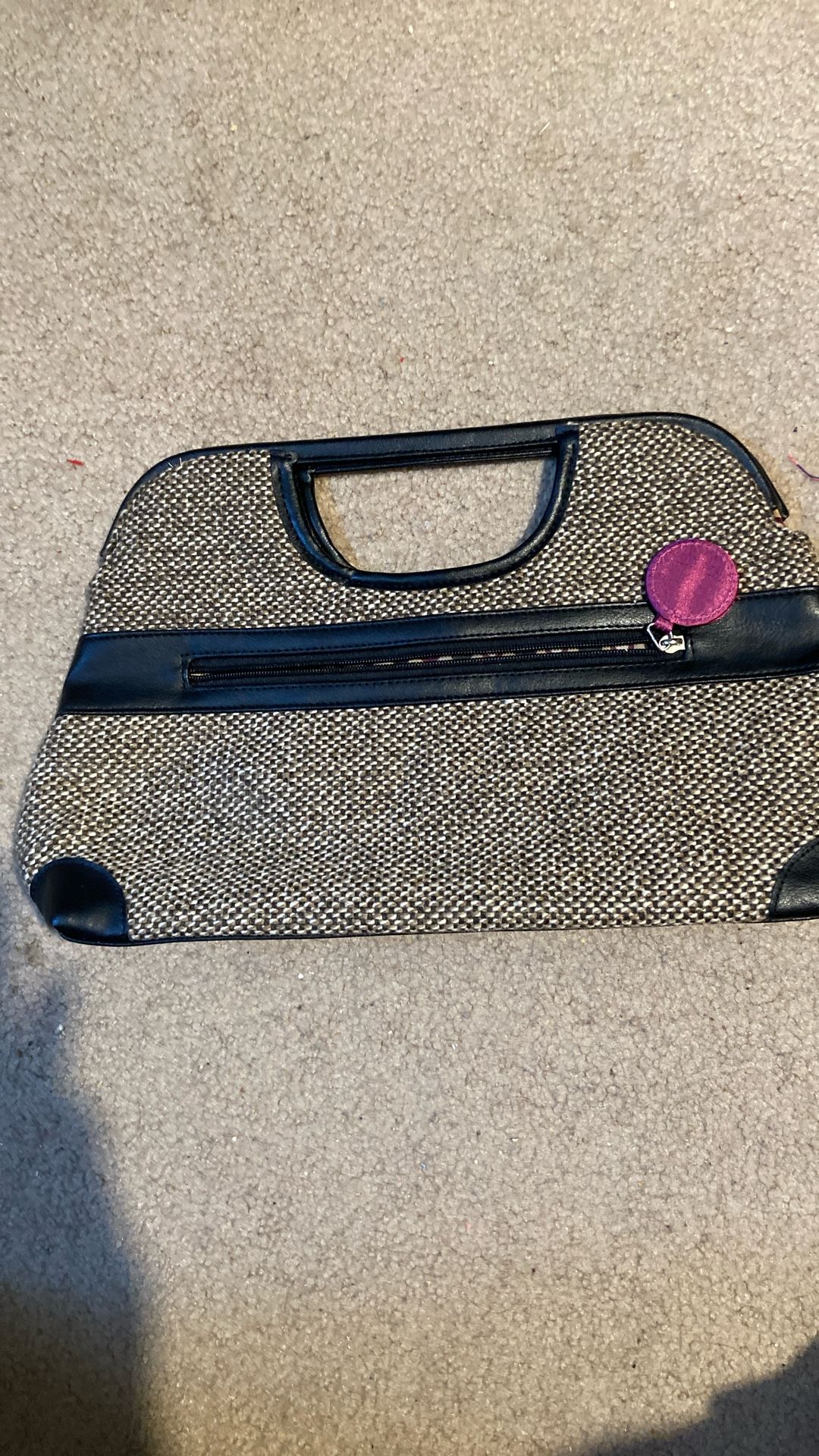 Brown Canvas Purse (Victoria Secret)