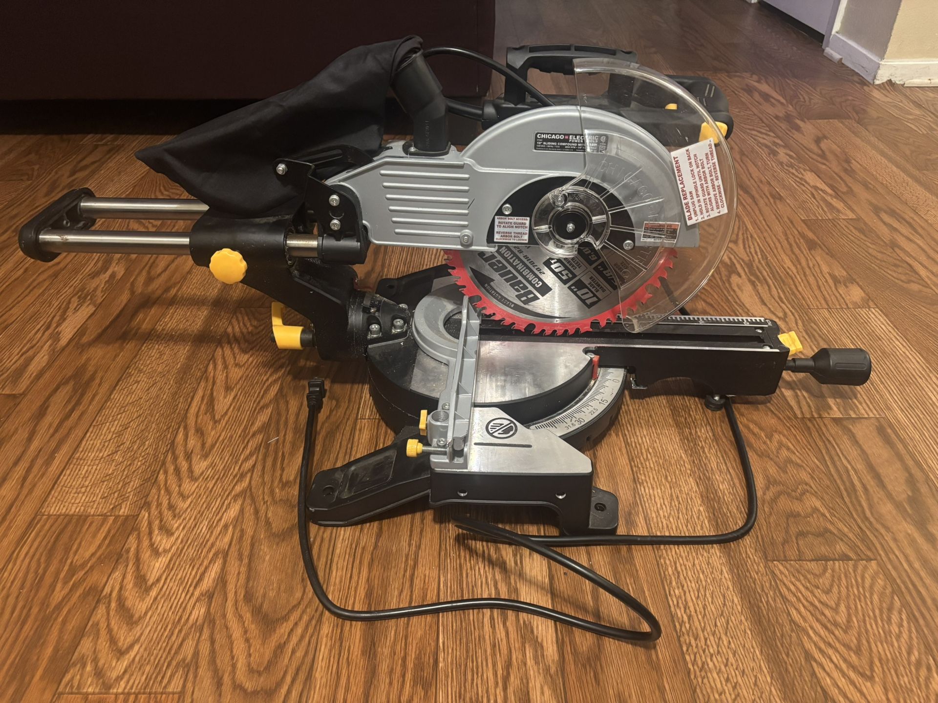 Chicago Electric 10” Sliding Compound Miter Saw