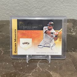 Pablo Sandoval Baseball Card Autographed 