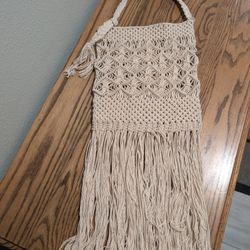 Vintage Handmade1970's Macramé  Hippie Shoulder Bag Cross-body Excellent Condition 