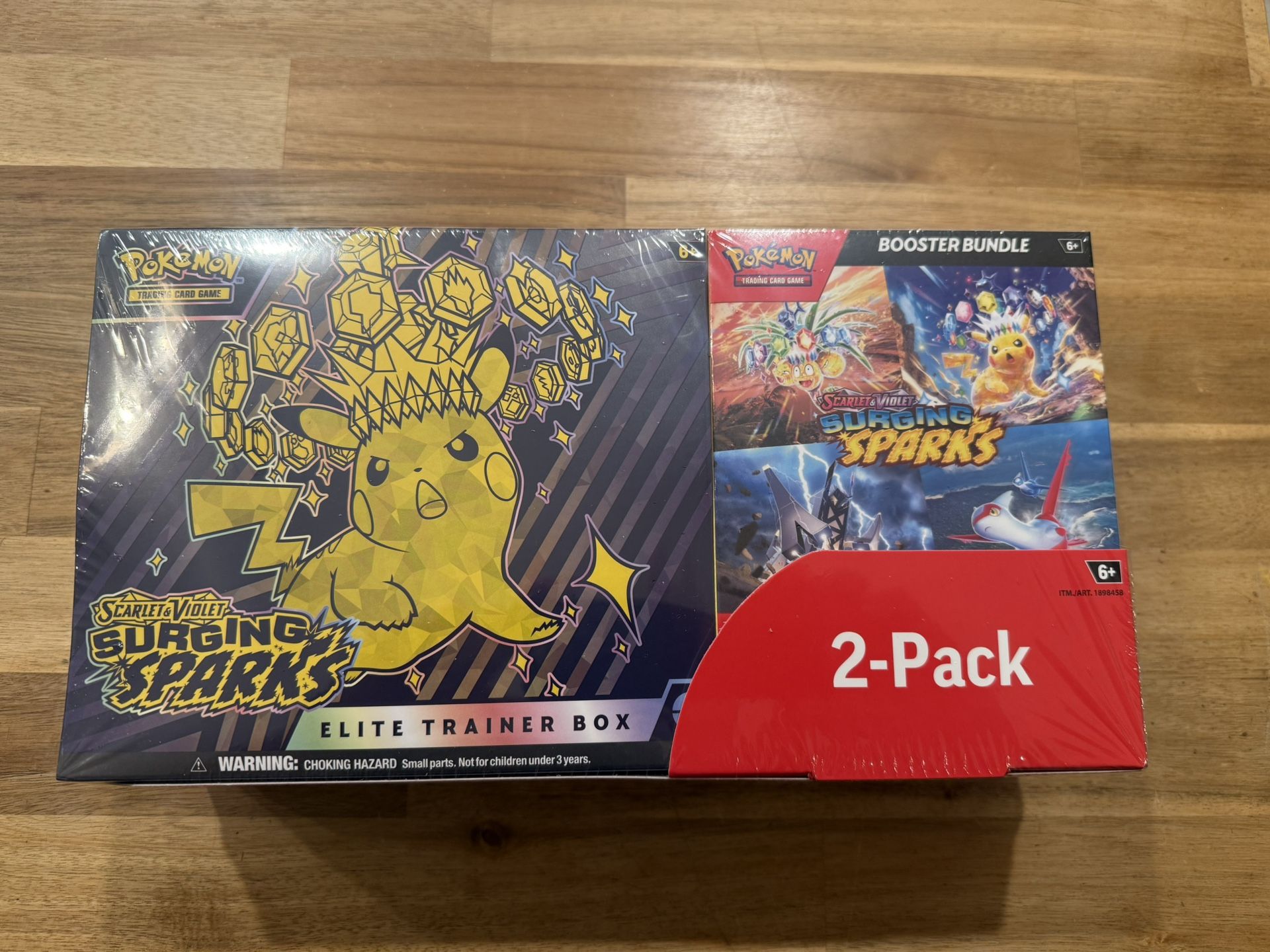 Pokemon Surging Sparks ETB & Booster Bundle
