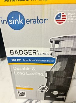 InSinkErator Badger 1 Garbage Disposal 1/3 HP