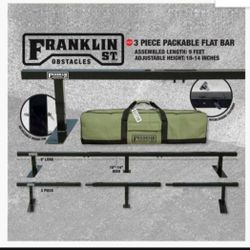 FRANKLIN ST. OBSTACLES PACKABLE FLAT BAR RAIL 9′ BLACK