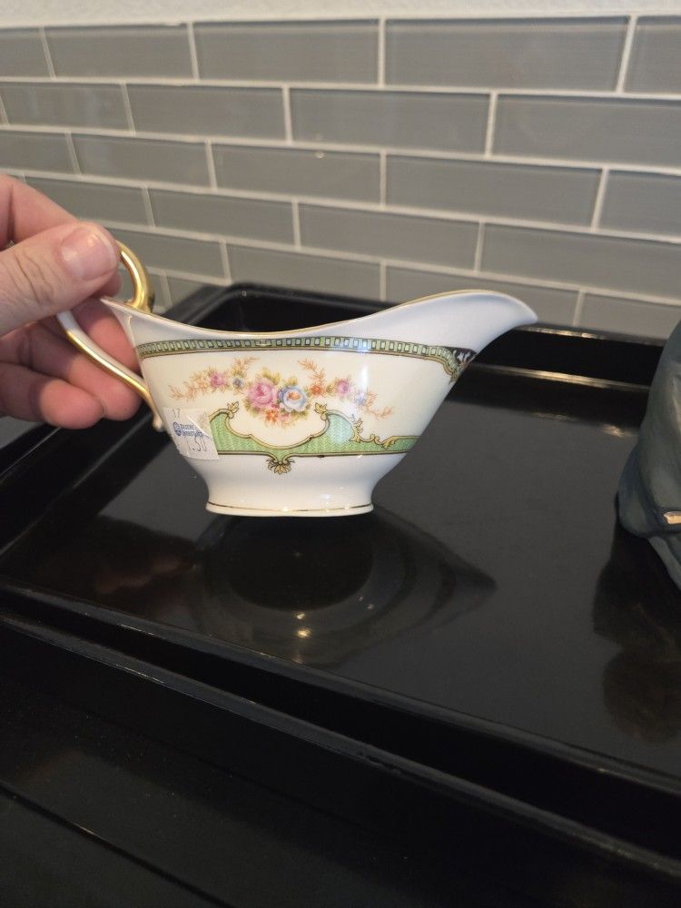 Noritake Creamer And Plate