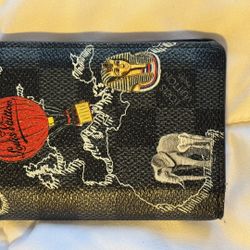 Louis Vuitton Maps Damier Graphite Renaissance Logo Pocket Organizer Wallet