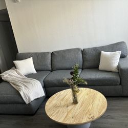 Free Delivery - Gray Sectional Sofa/Couch