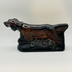 Vintage AVON “AT POINT” Irish Setter Deep Woods After Shave Brown Bottle Full