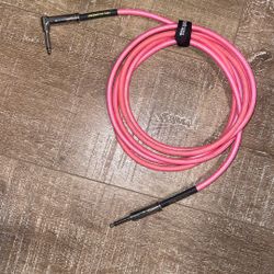 Ernie ball pink instrument cable long 