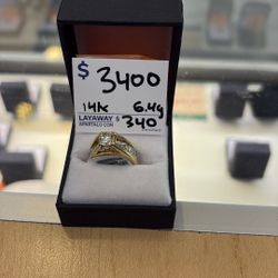 14K Diamond Ring 6.4 Grams