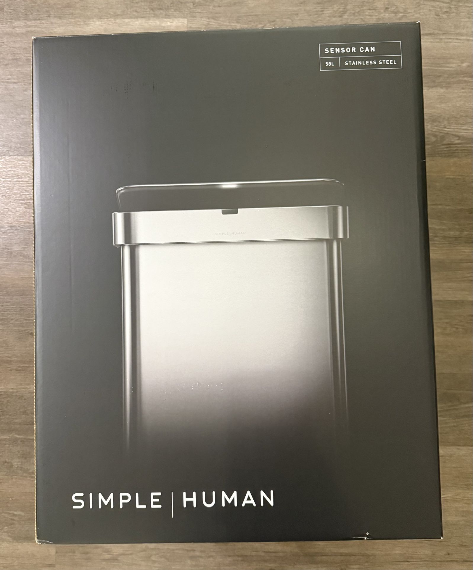 Simplehuman 58L Sensor Trash Can Brushed silver(new and unused)