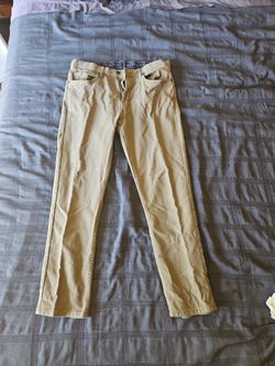 Jachs NY Men’s 5-Pocket Stretch Twill Pants – Size 34x30 (Tan / Khaki)
