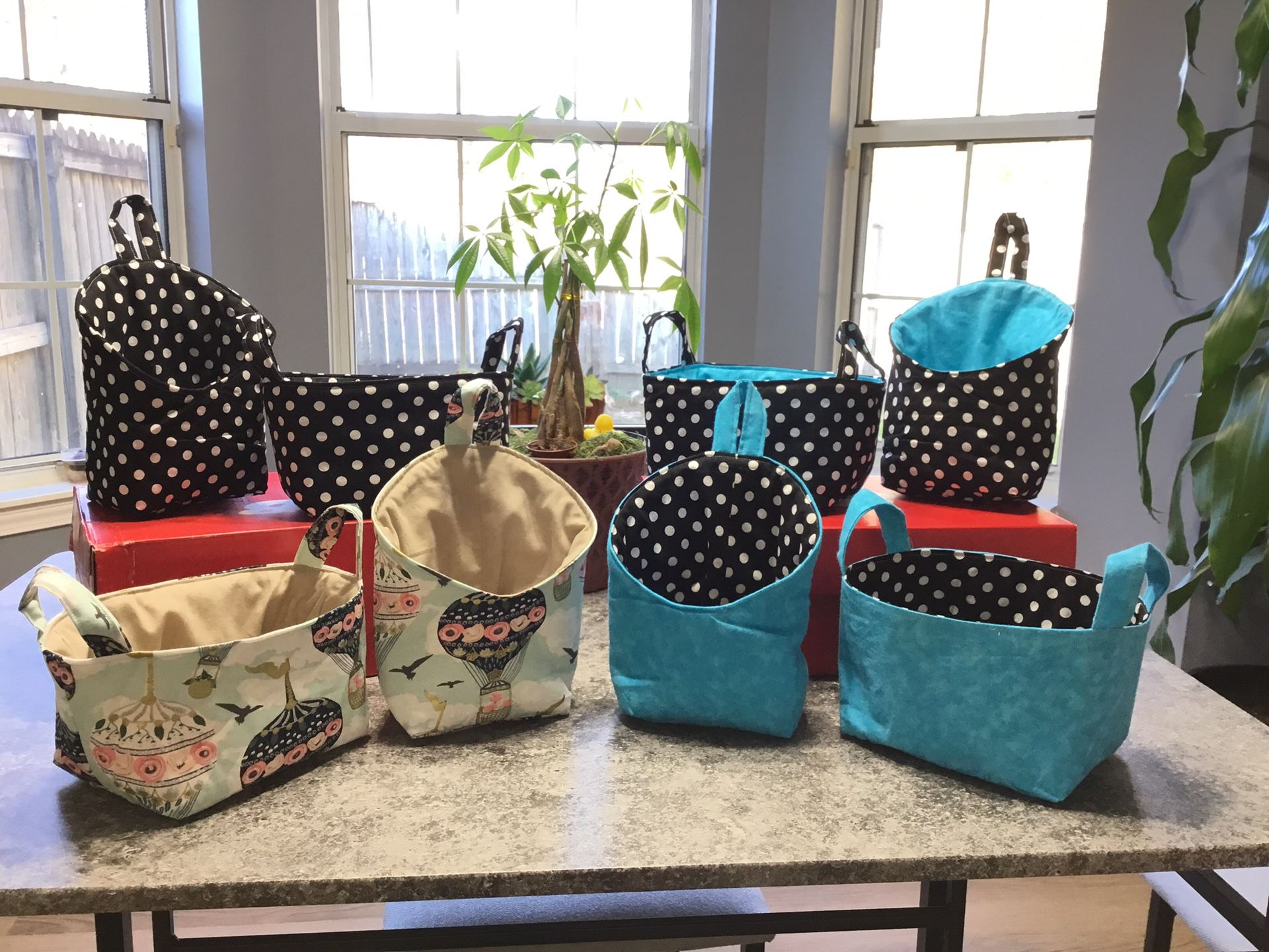 Storage Pods , New Handmade Padded And Washable , Makes A Great Gift Only 5 Sets Remaining 20.00 Per Set